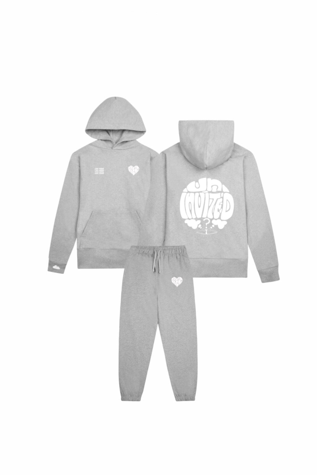Dream Tracksuit - Grey & White