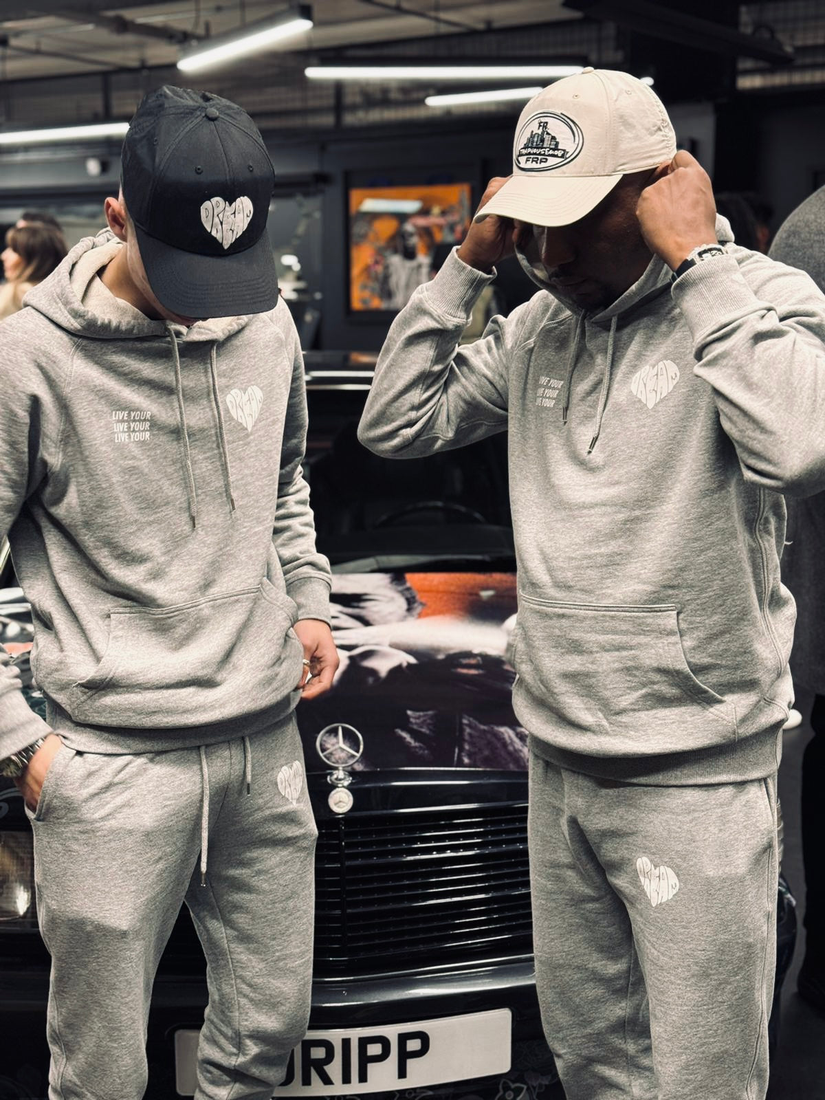 Dream Tracksuit - Grey & White